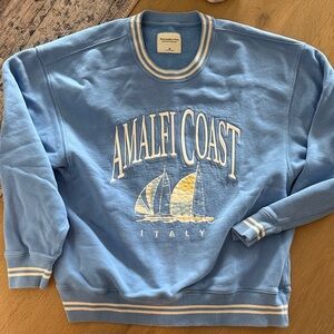 Abercrombie & Fitch Light Blue Amalfi Coast Sweatshirt